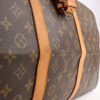 Louis Vuitton Monogram Canvas Keepall Bandoulière 60 Travel Bag M41412