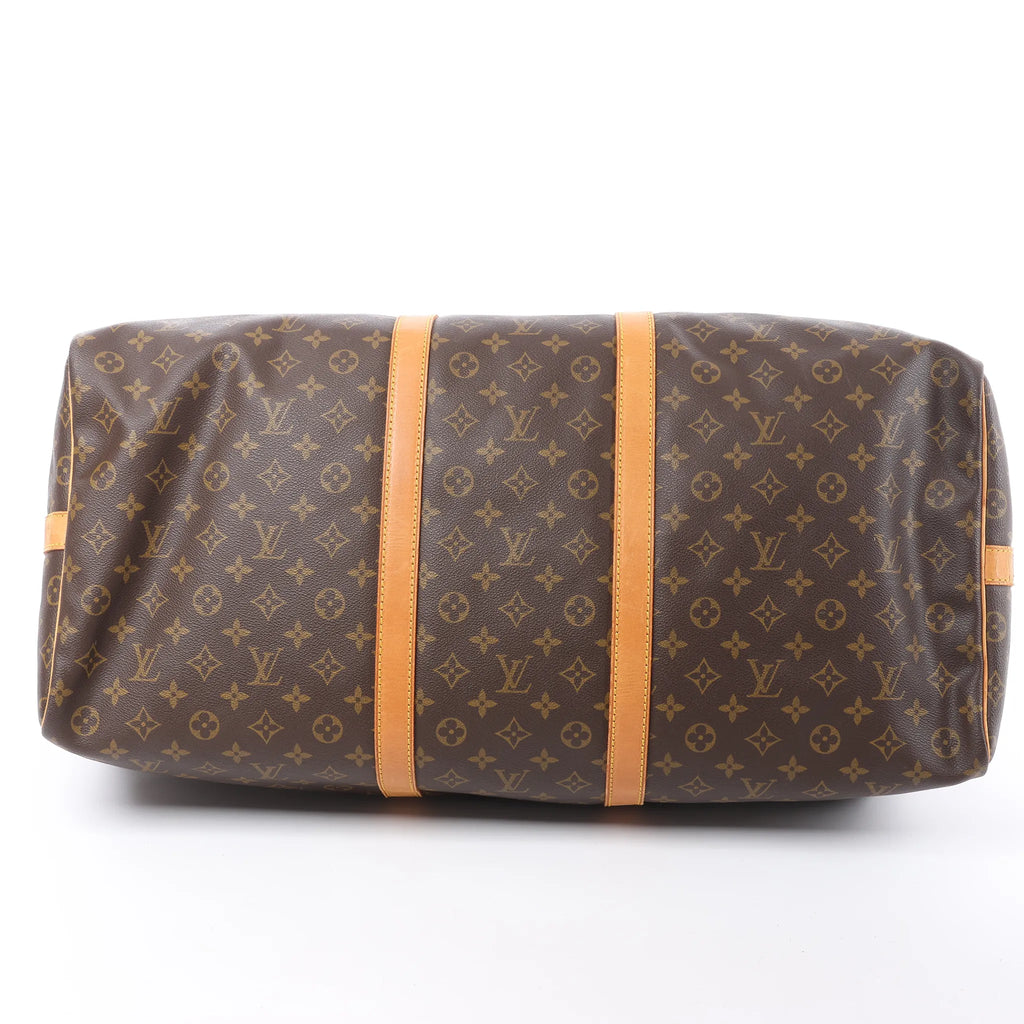 Louis Vuitton Keepall Bandoulière 60 Monogram Canvas Travel Bag in Brown M41412