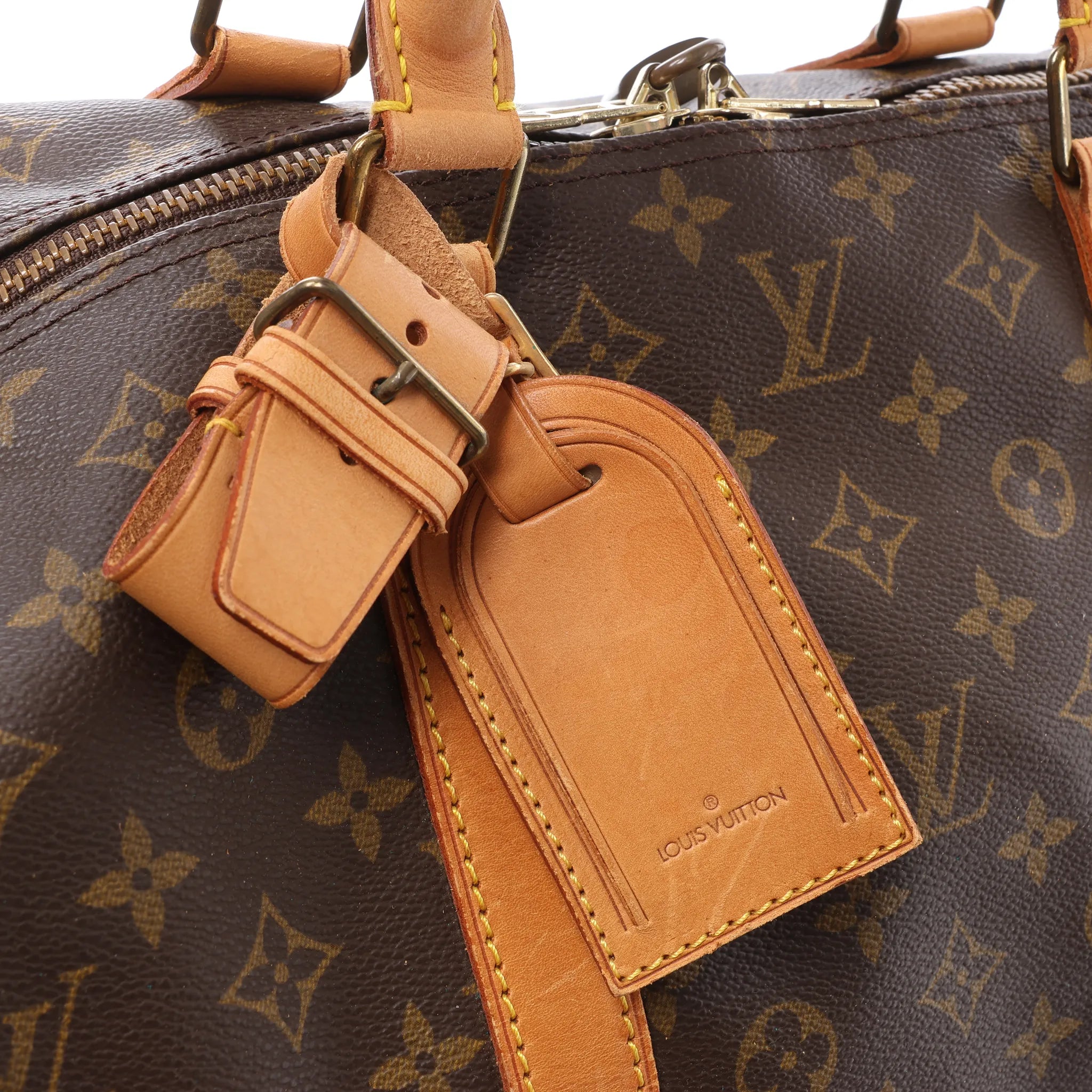 Louis Vuitton Keepall Bandoulière 60 Monogram Canvas Travel Bag in Brown M41412