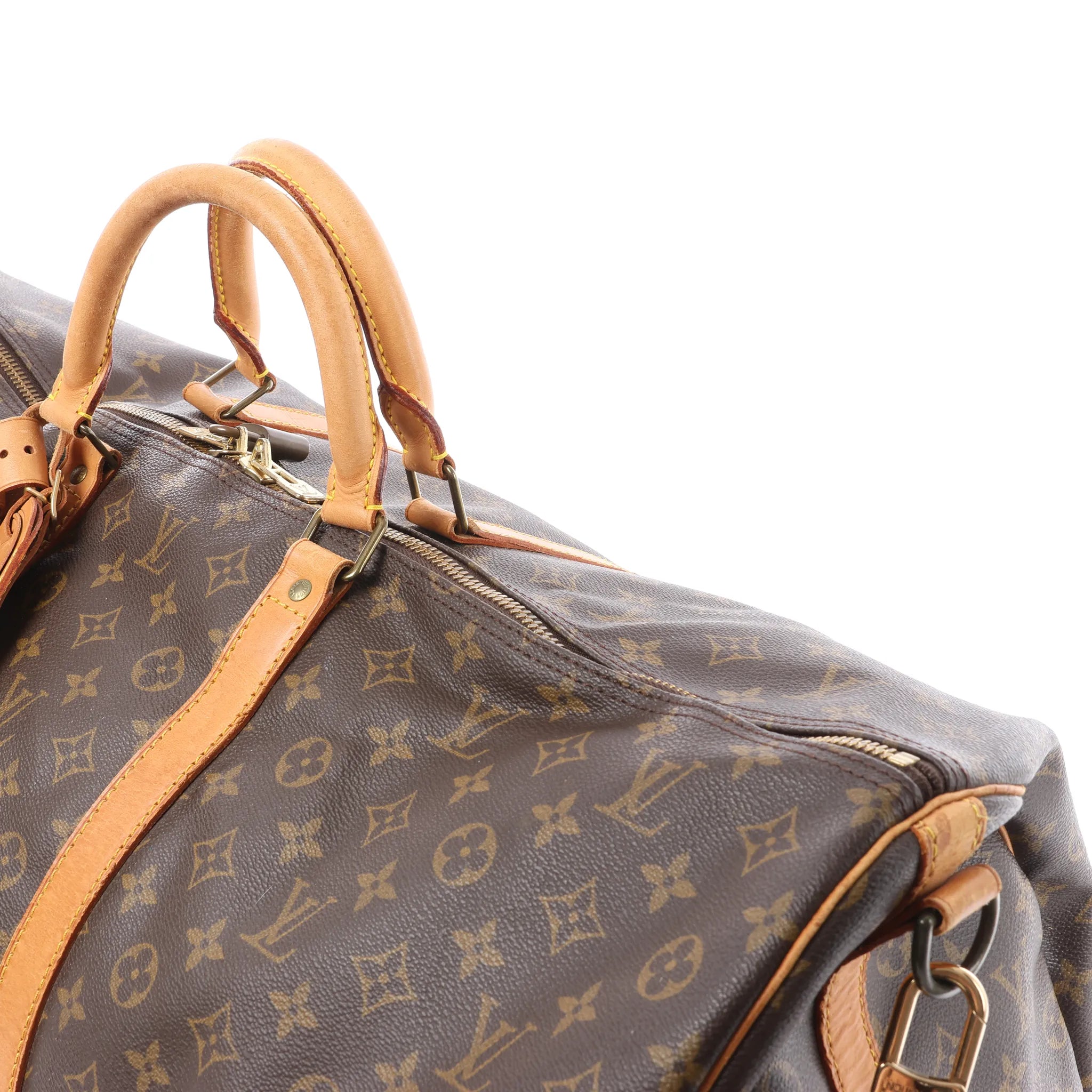 Louis Vuitton Keepall Bandoulière 60 Monogram Canvas Travel Bag in Brown M41412