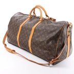 Louis Vuitton Keepall Bandoulière 60 Monogram Canvas Travel Bag in Brown M41412