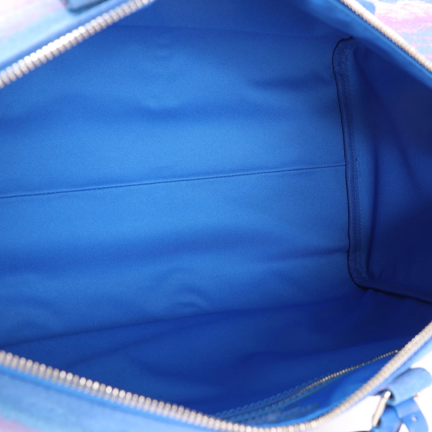 Louis Vuitton Keepall Bandoulière 50 Landscape Travel Bag in Blue M59676