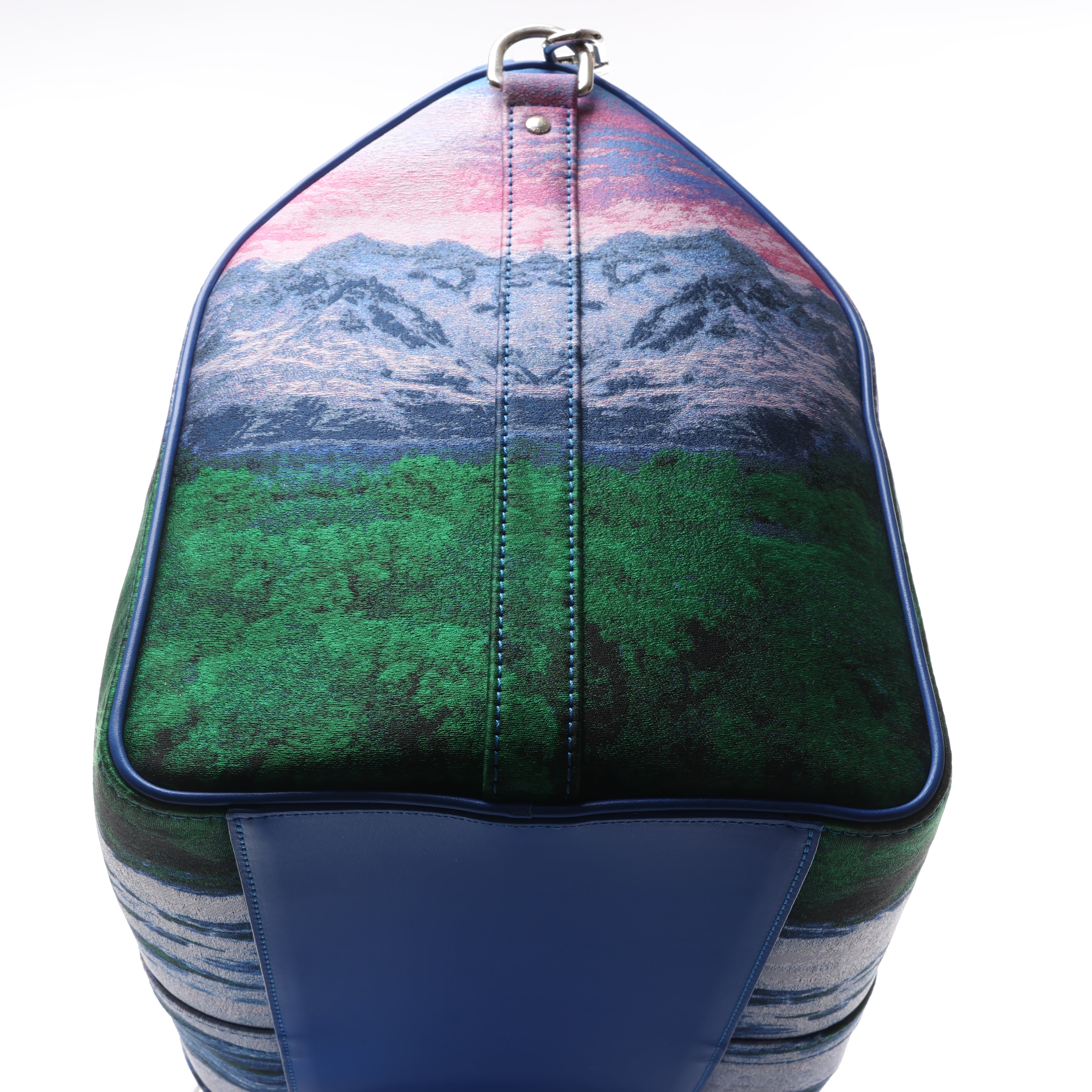 Louis Vuitton Keepall Bandoulière 50 Landscape Travel Bag in Blue M59676