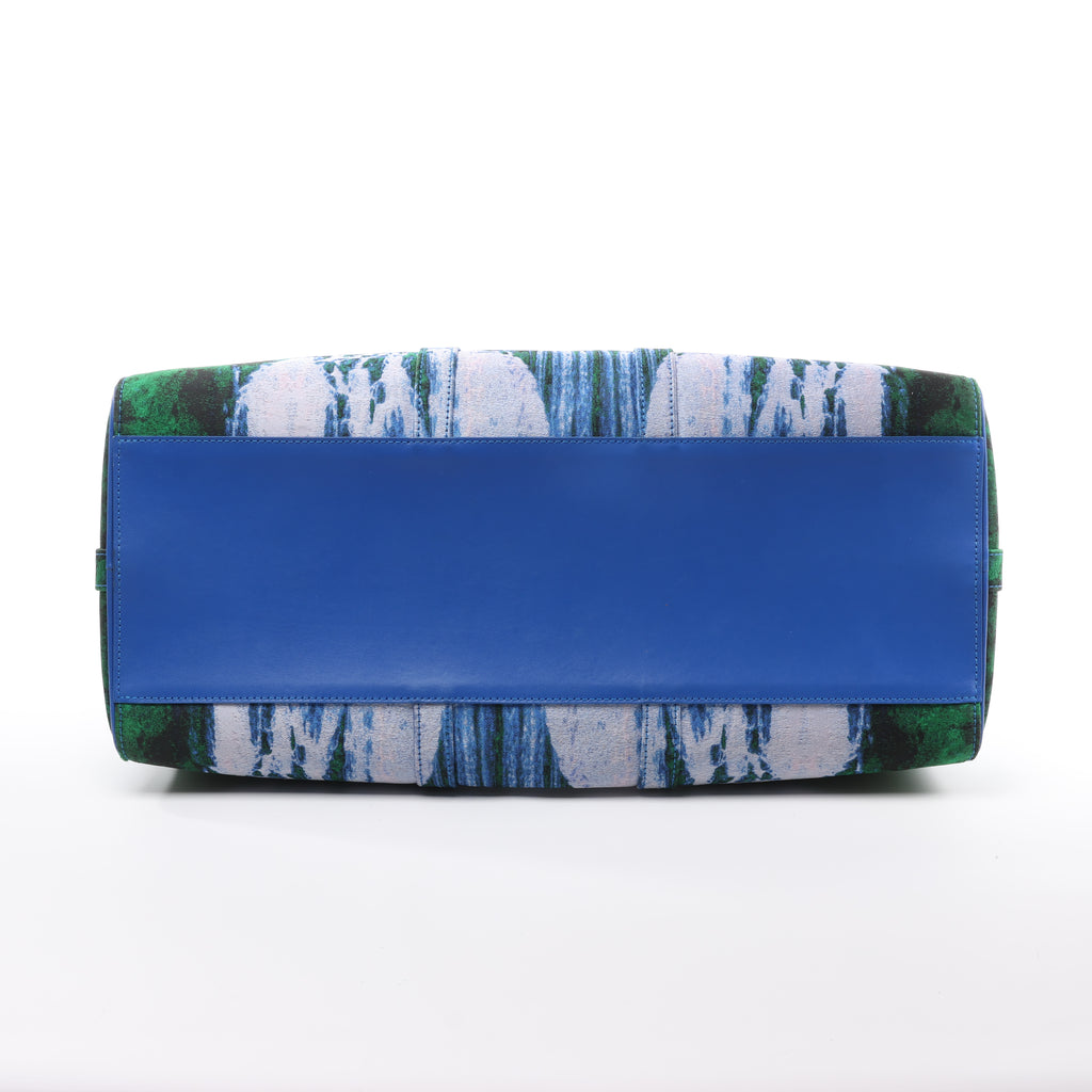 Louis Vuitton Keepall Bandoulière 50 Landscape Travel Bag in Blue M59676
