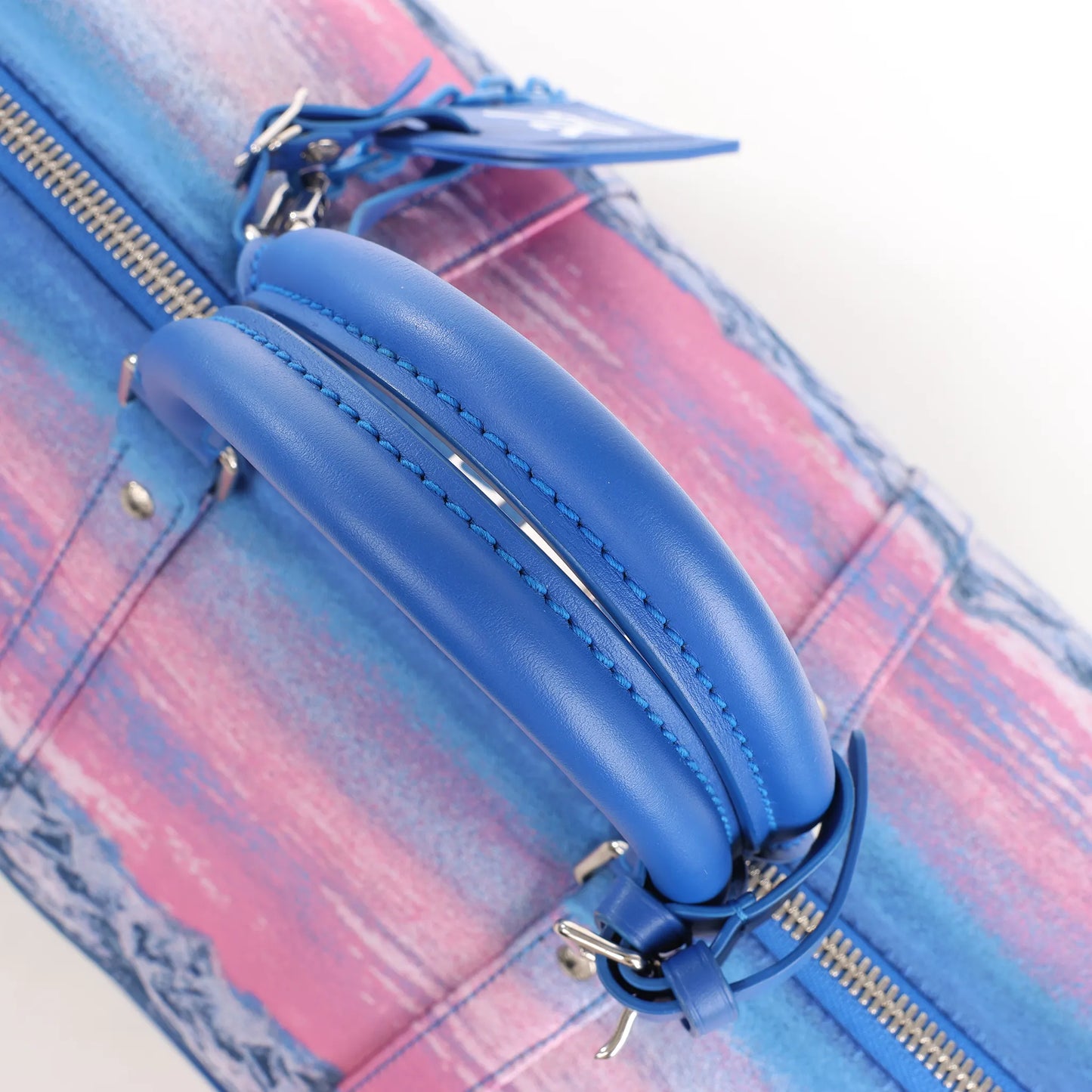 Louis Vuitton Keepall Bandoulière 50 Landscape Travel Bag in Blue M59676