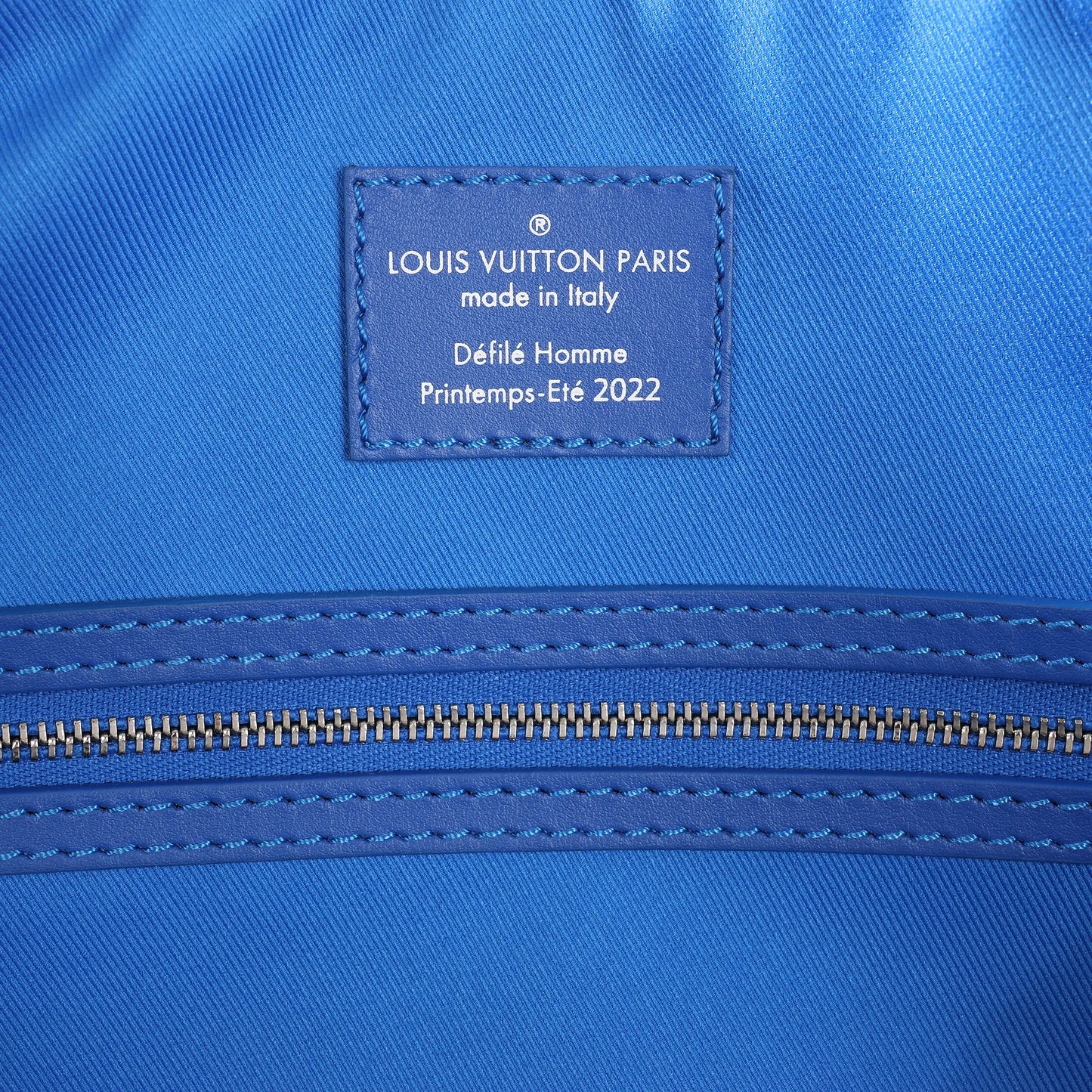 Louis Vuitton Keepall Bandoulière 50 Landscape Travel Bag in Blue M59676