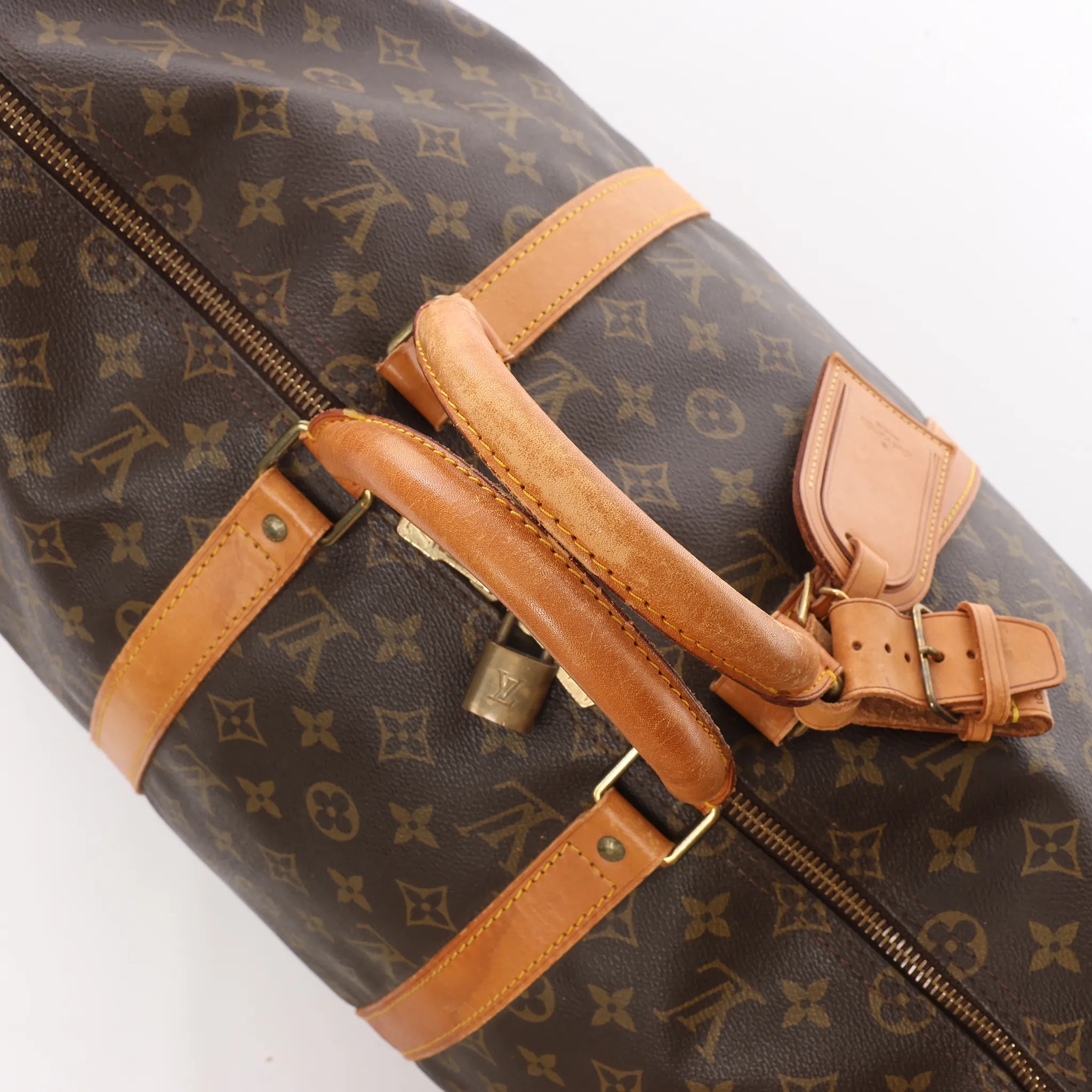 Louis Vuitton Keepall Bandoulière 50 Monogram Canvas Travel Bag in Brown M41416