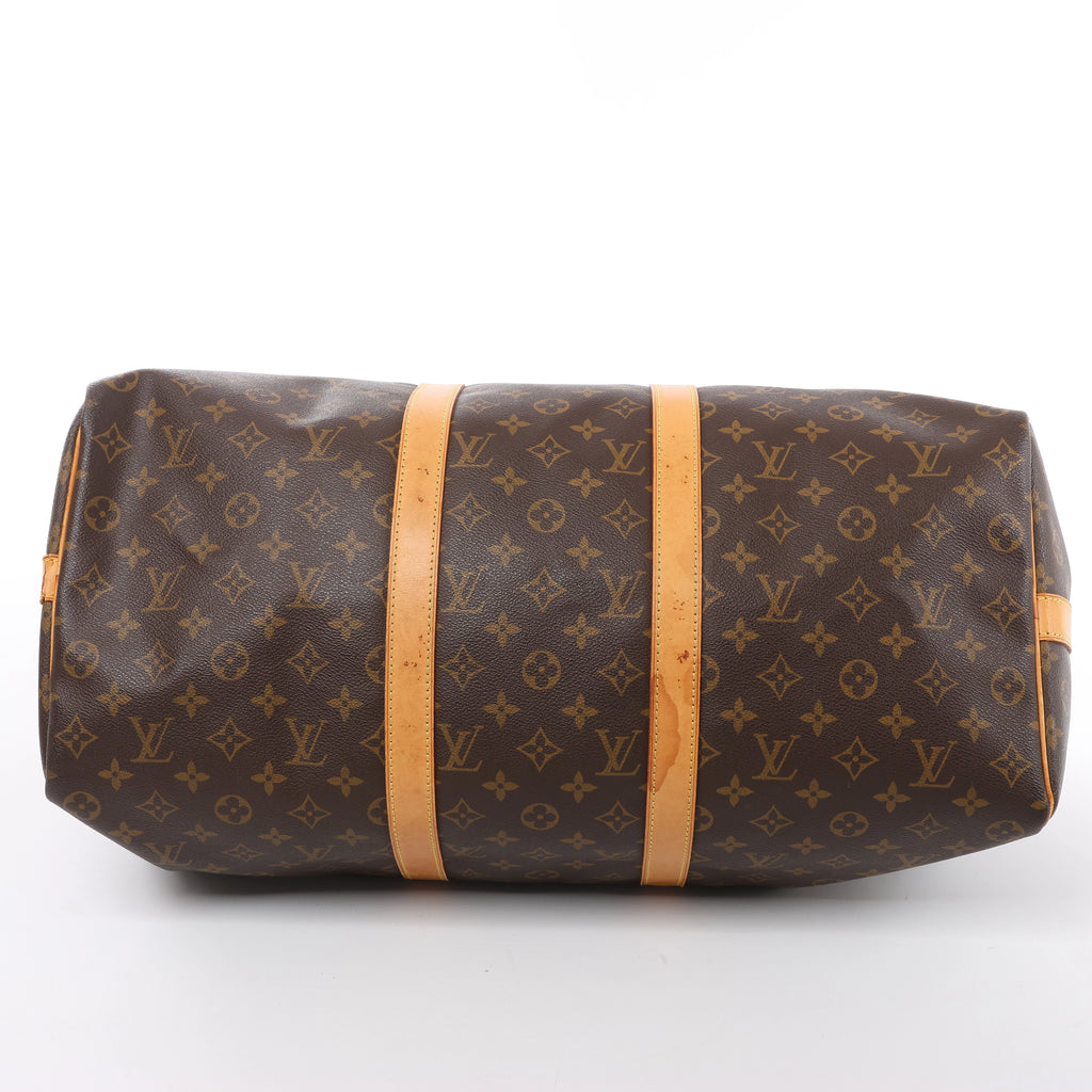 Bolso de viaje Louis Vuitton Keepall Bandoulière 50 Monogram Canvas en marrón M41416
