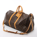 Bolso de viaje Louis Vuitton Keepall Bandoulière 50 Monogram Canvas en marrón M41416
