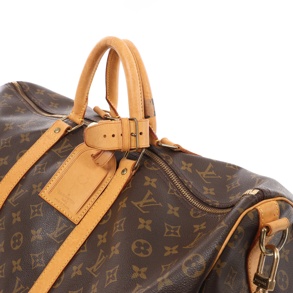 Bolso de viaje Louis Vuitton Keepall Bandoulière 50 Monogram Canvas en marrón M41416