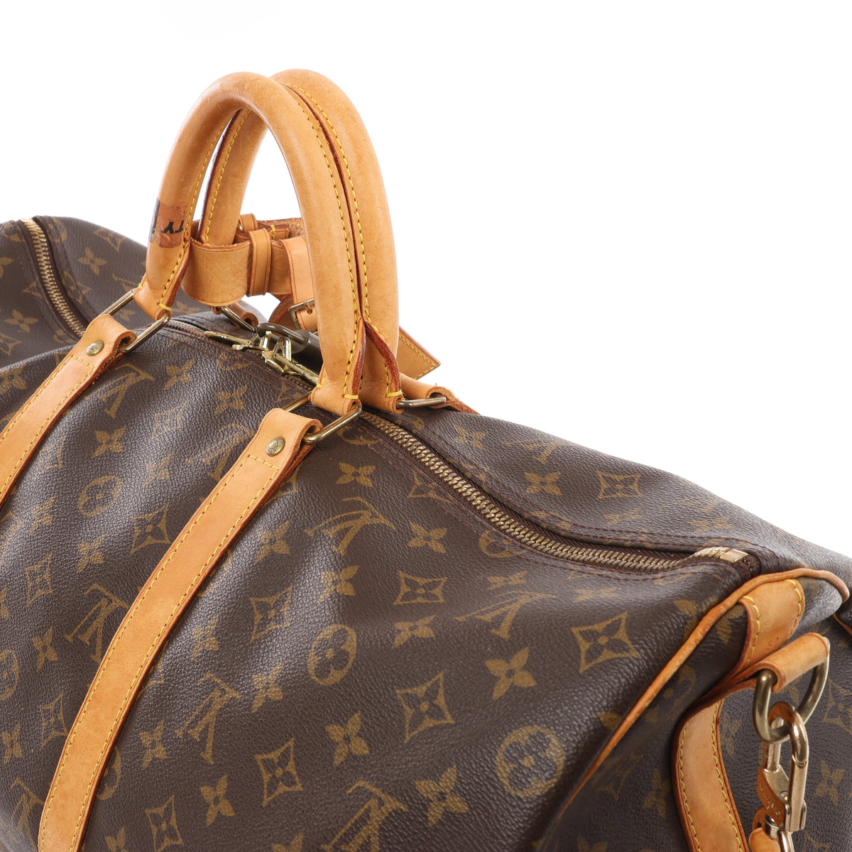 Louis Vuitton Keepall Bandoulière 50 Monogram Travel Bag in Brown M41416