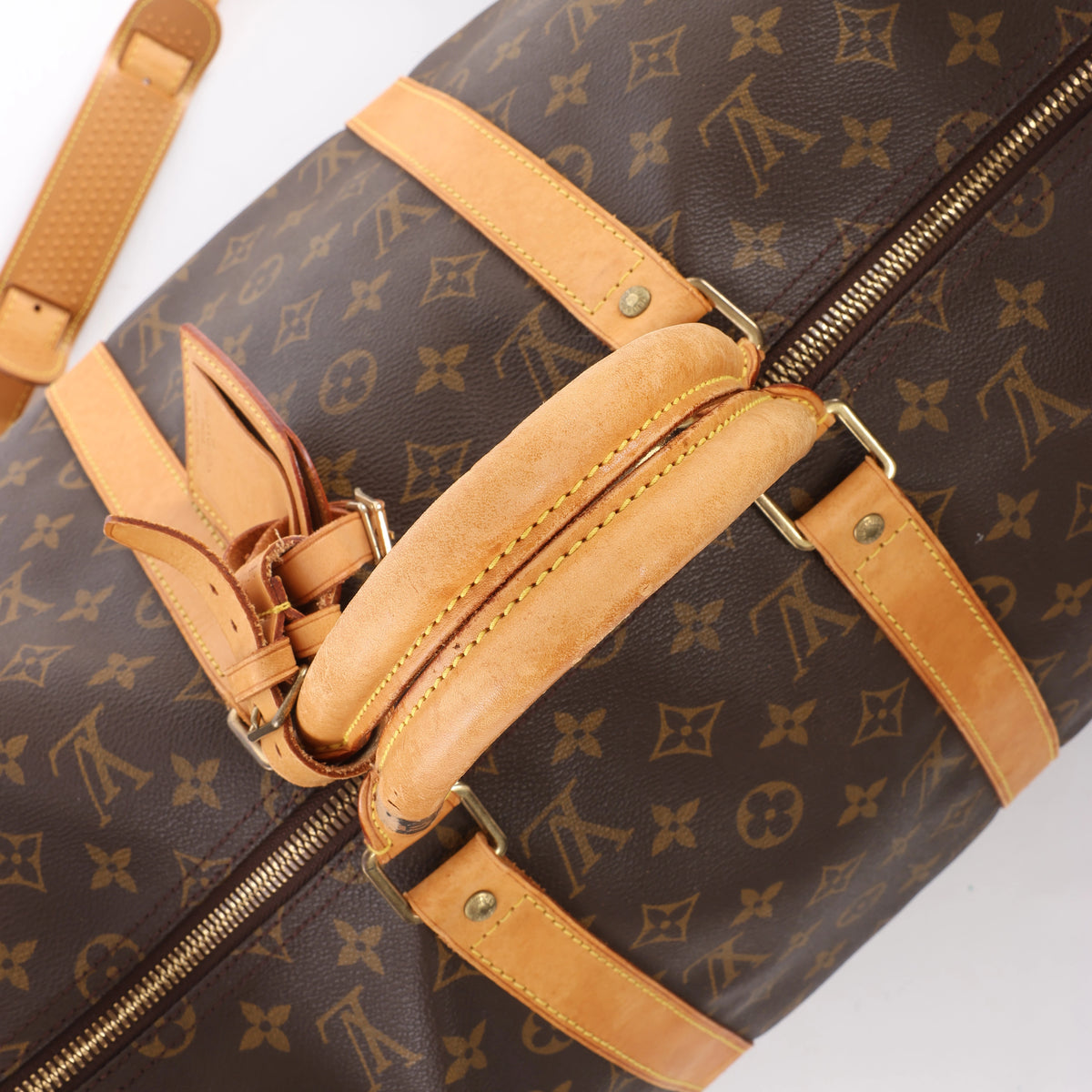Bolso de viaje Louis Vuitton Keepall Bandoulière 50 Monogram Canvas en marrón M41416