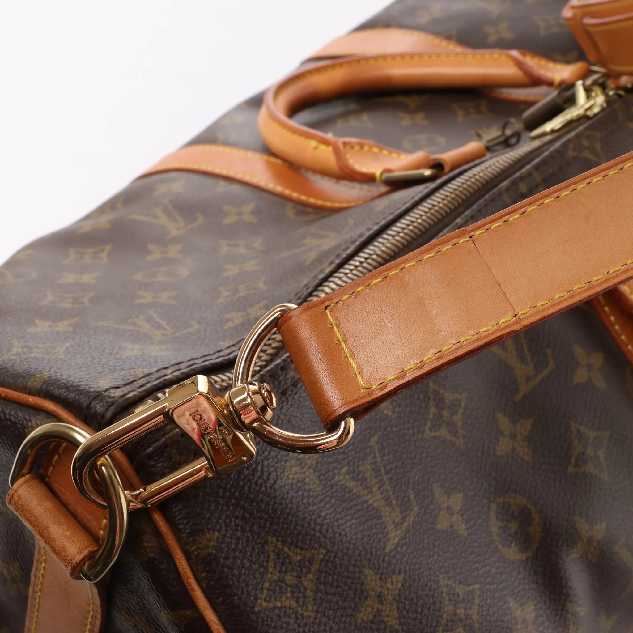 Louis Vuitton Keepall Bandoulière 50 Monogram Canvas Travel Bag in Brown M41416