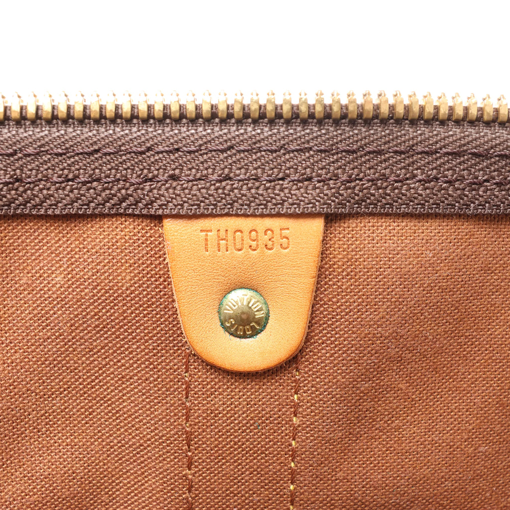 Louis Vuitton Keepall Bandoulière 50 Monogram Canvas Travel Bag in Brown M41416