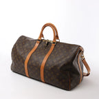Louis Vuitton Keepall Bandoulière 50 Monogram Canvas Travel Bag in Brown M41416