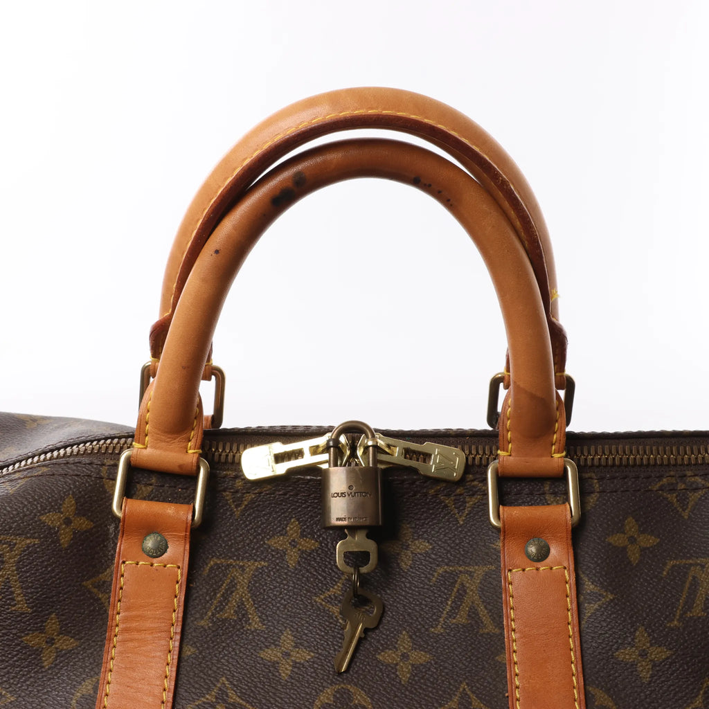 Louis Vuitton Keepall Bandoulière 50 Monogram Canvas Travel Bag in Brown M41416