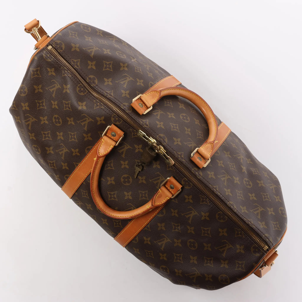 Louis Vuitton Keepall Bandoulière 50 Monogram Canvas Travel Bag in Brown M41416