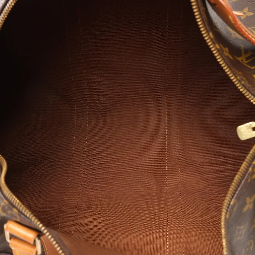 Louis Vuitton Keepall Bandoulière 50 Monogram Canvas Travel Bag in Brown M41416