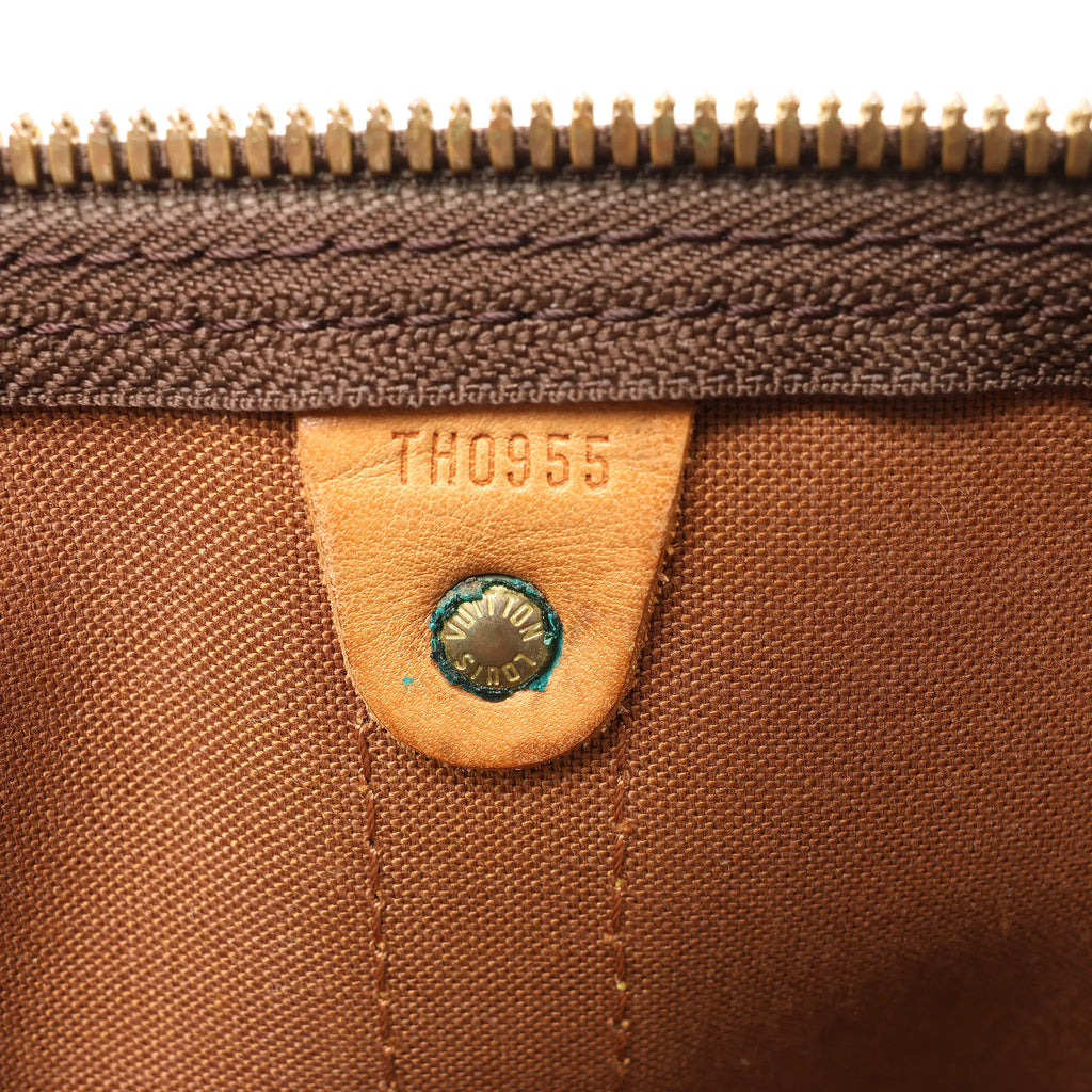 Louis Vuitton Keepall Bandoulière 50 Monogram Canvas Travel Bag in Brown M41416