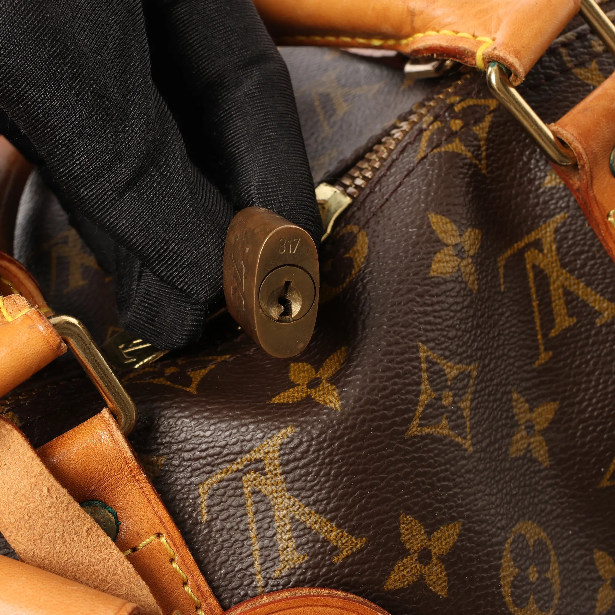 Louis Vuitton Keepall Bandoulière 50 Monogram Canvas Travel Bag in Brown M41416