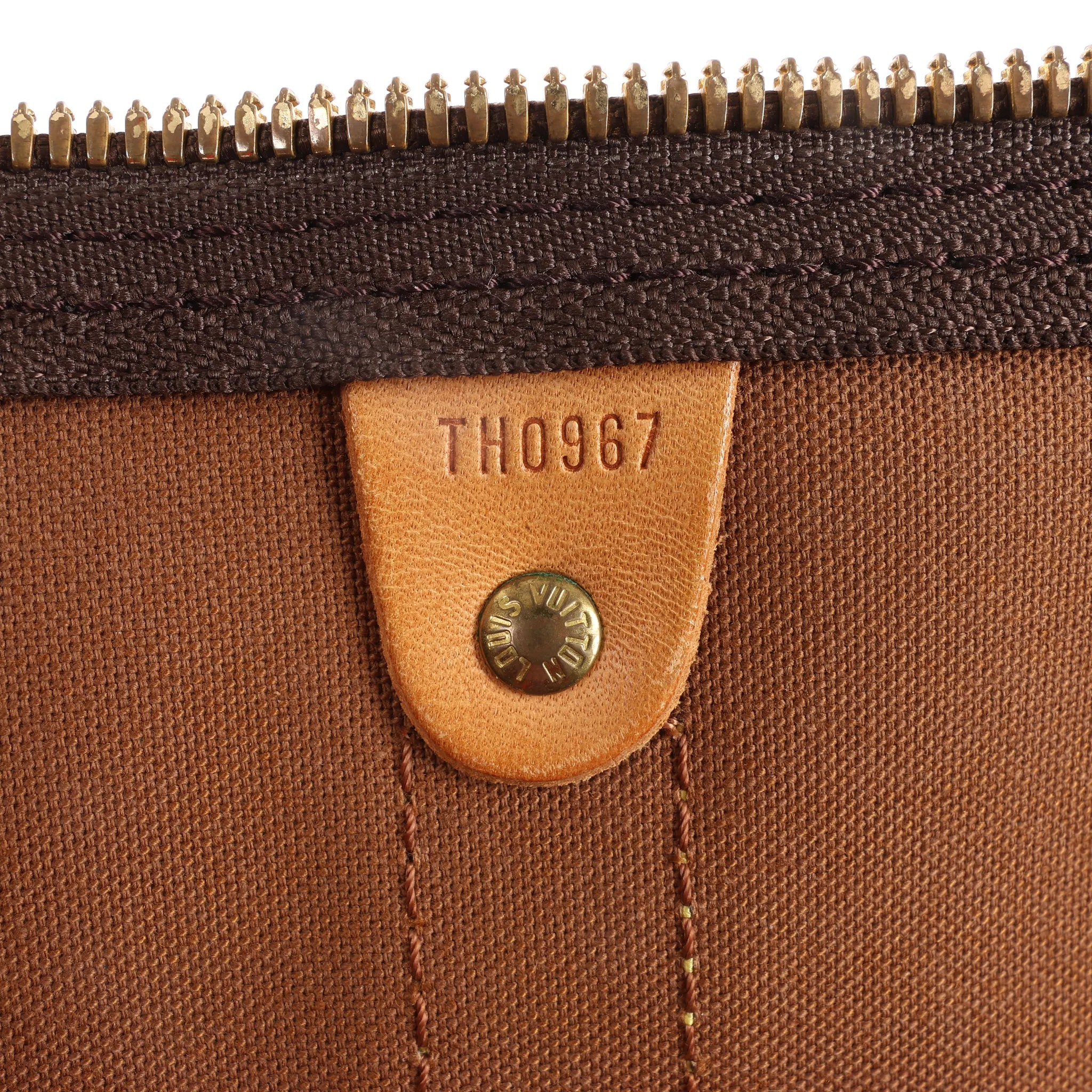 Louis Vuitton Keepall Bandoulière 50 Monogram Canvas Travel Bag in Brown M41416