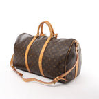 Louis Vuitton Keepall Bandoulière 50 Monogram Canvas Travel Bag in Brown M41416