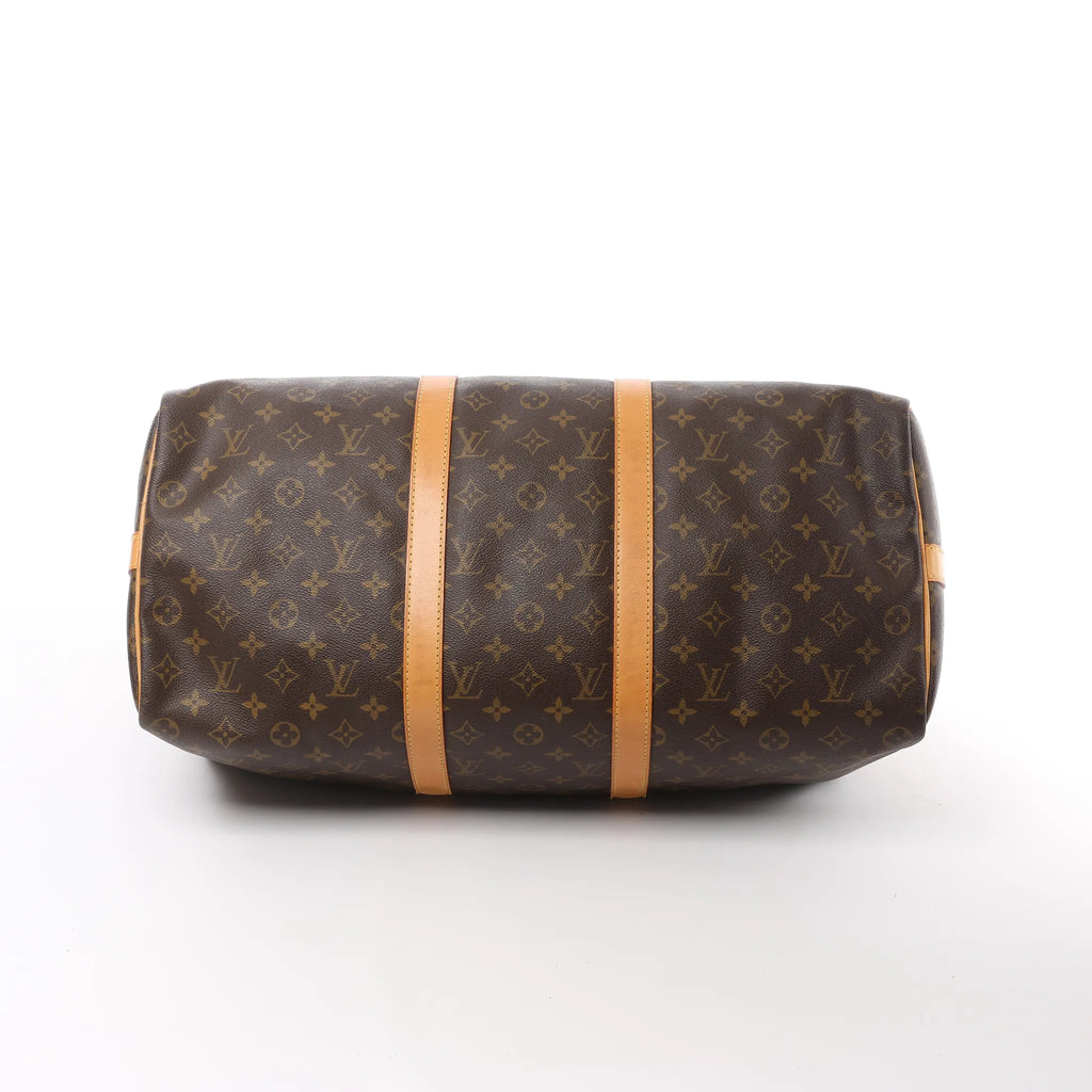 Louis Vuitton Keepall Bandoulière 50 Monogram Canvas Travel Bag in Brown M41416