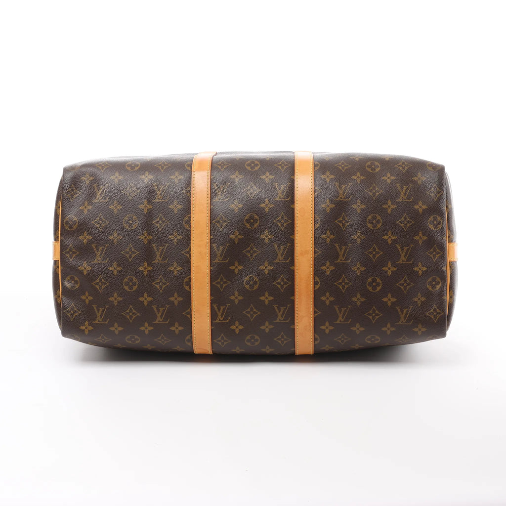 Louis Vuitton Keepall Bandoulière 50 Monogram Canvas Travel Bag in Brown M41416