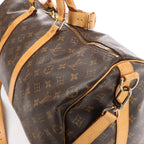 Louis Vuitton Keepall Bandoulière 50 Monogram Canvas Travel Bag in Brown M41416