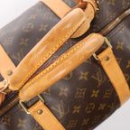 Louis Vuitton Keepall Bandoulière 50 Monogram Canvas Travel Bag in Brown M41416