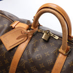 Louis Vuitton Keepall Bandoulière 50 Monogram Canvas Travel Bag in Brown M41416