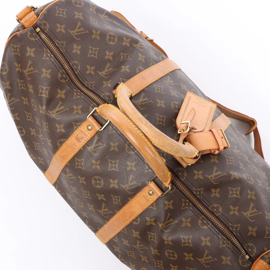 Louis Vuitton Keepall Bandoulière 50 Monogram Canvas Travel Bag in Brown M41416