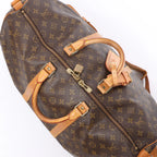 Louis Vuitton Keepall Bandoulière 50 Monogram Canvas Travel Bag in Brown M41416
