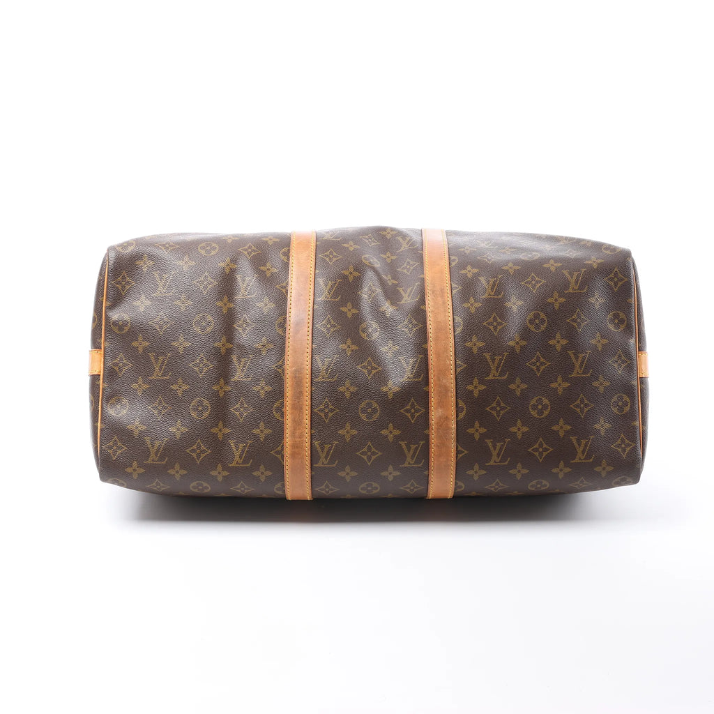 Louis Vuitton Keepall Bandoulière 50 Monogram Canvas Travel Bag in Brown M41416