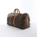 Louis Vuitton Keepall Bandoulière 50 Monogram Canvas Travel Bag in Brown M41416