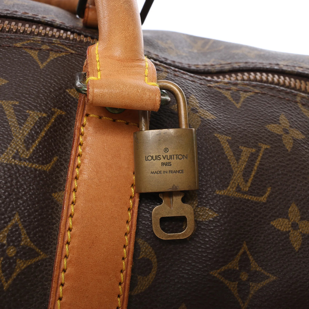 Louis Vuitton Keepall Bandoulière 50 Monogram Canvas Travel Bag in Brown M41416