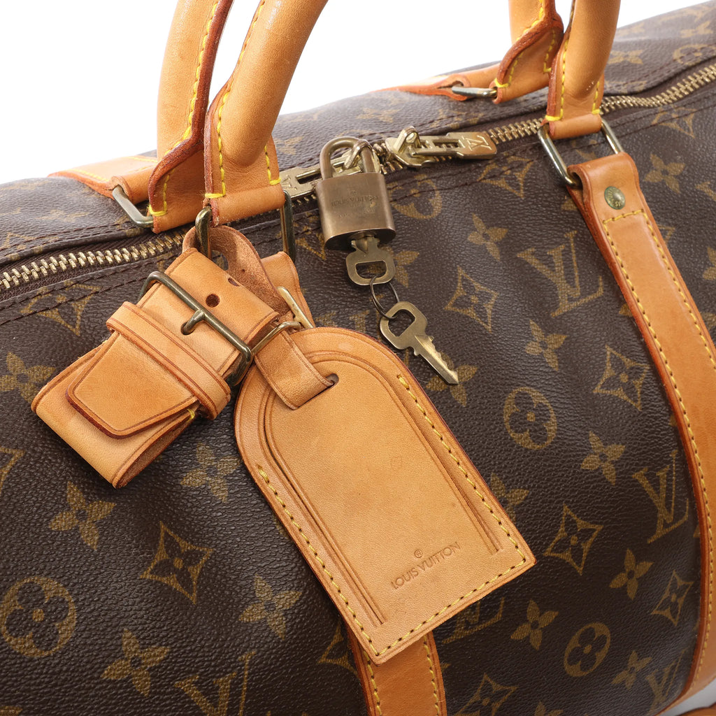 Louis Vuitton Keepall Bandoulière 50 Monogram Canvas Travel Bag in Brown M41416