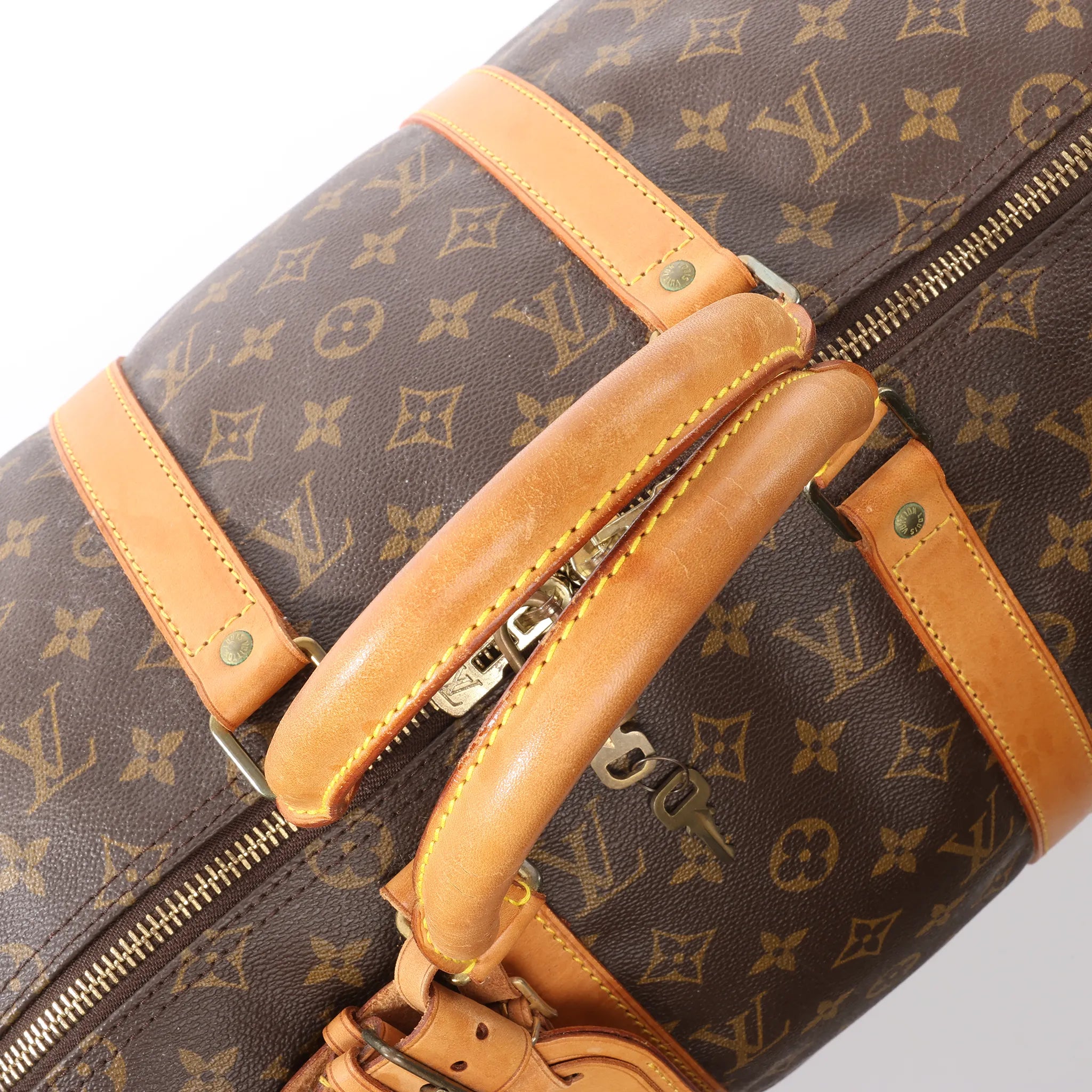 Louis Vuitton Keepall Bandoulière 50 Monogram Canvas Travel Bag in Brown M41416