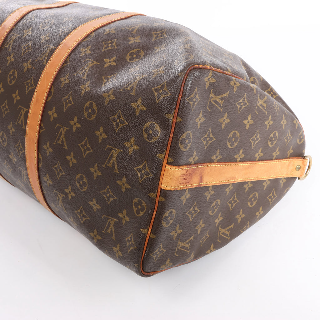 Louis Vuitton Keepall Bandoulière 50 Monogram Canvas Travel Bag in Brown M41416