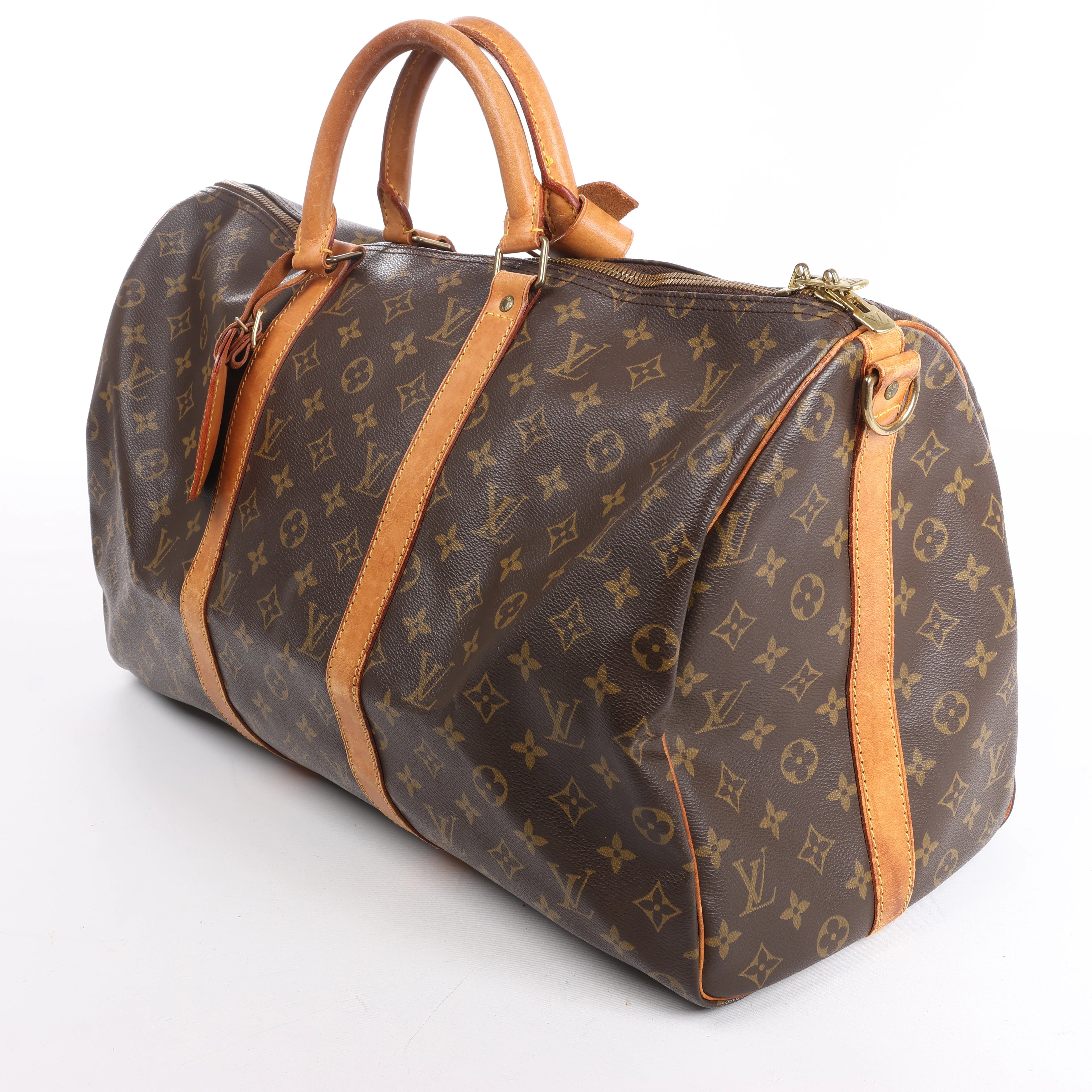 Louis Vuitton Keepall Bandoulière 50 Monogram Canvas Travel Bag in Brown M41416