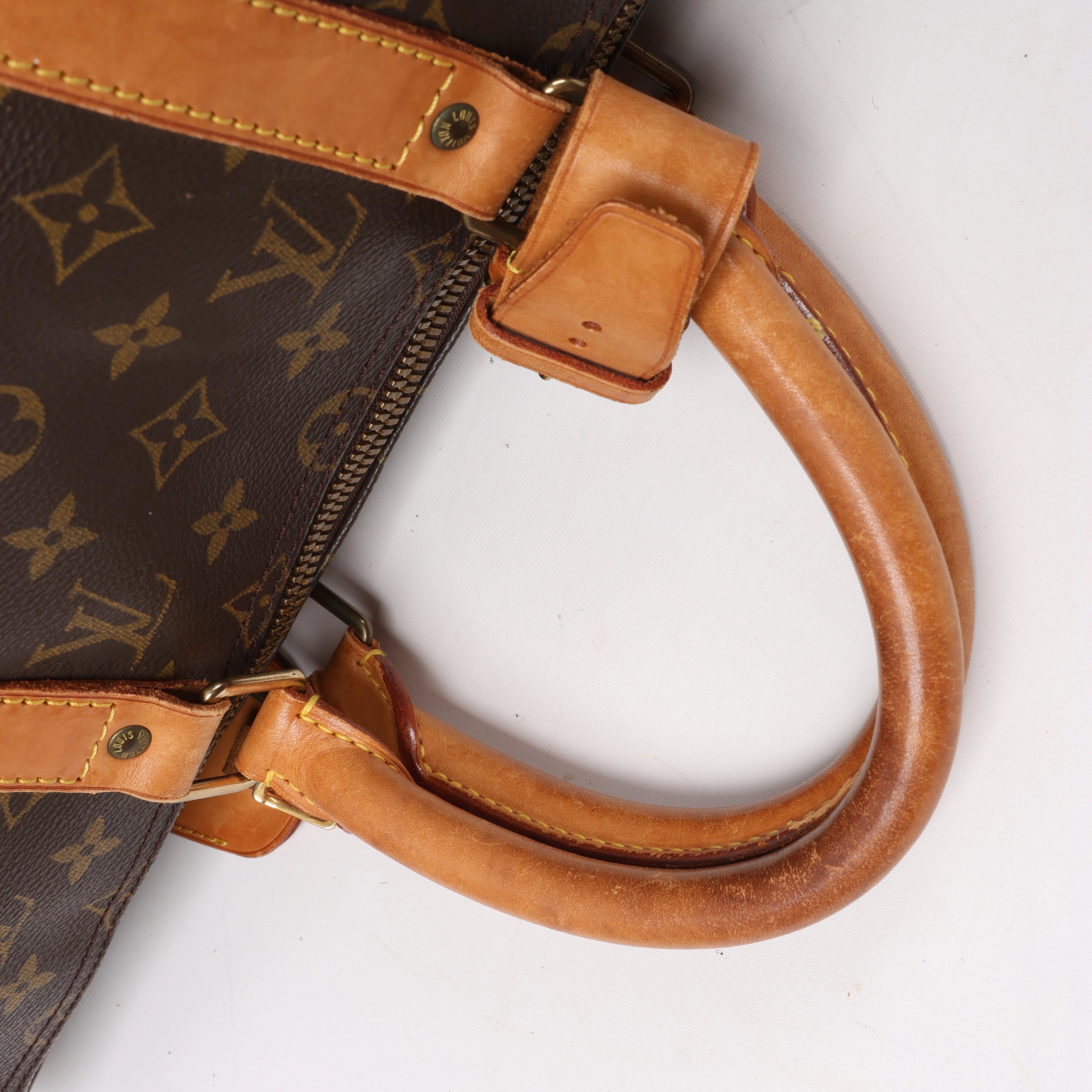 Louis Vuitton Keepall Bandoulière 50 Monogram Canvas Travel Bag in Brown M41416