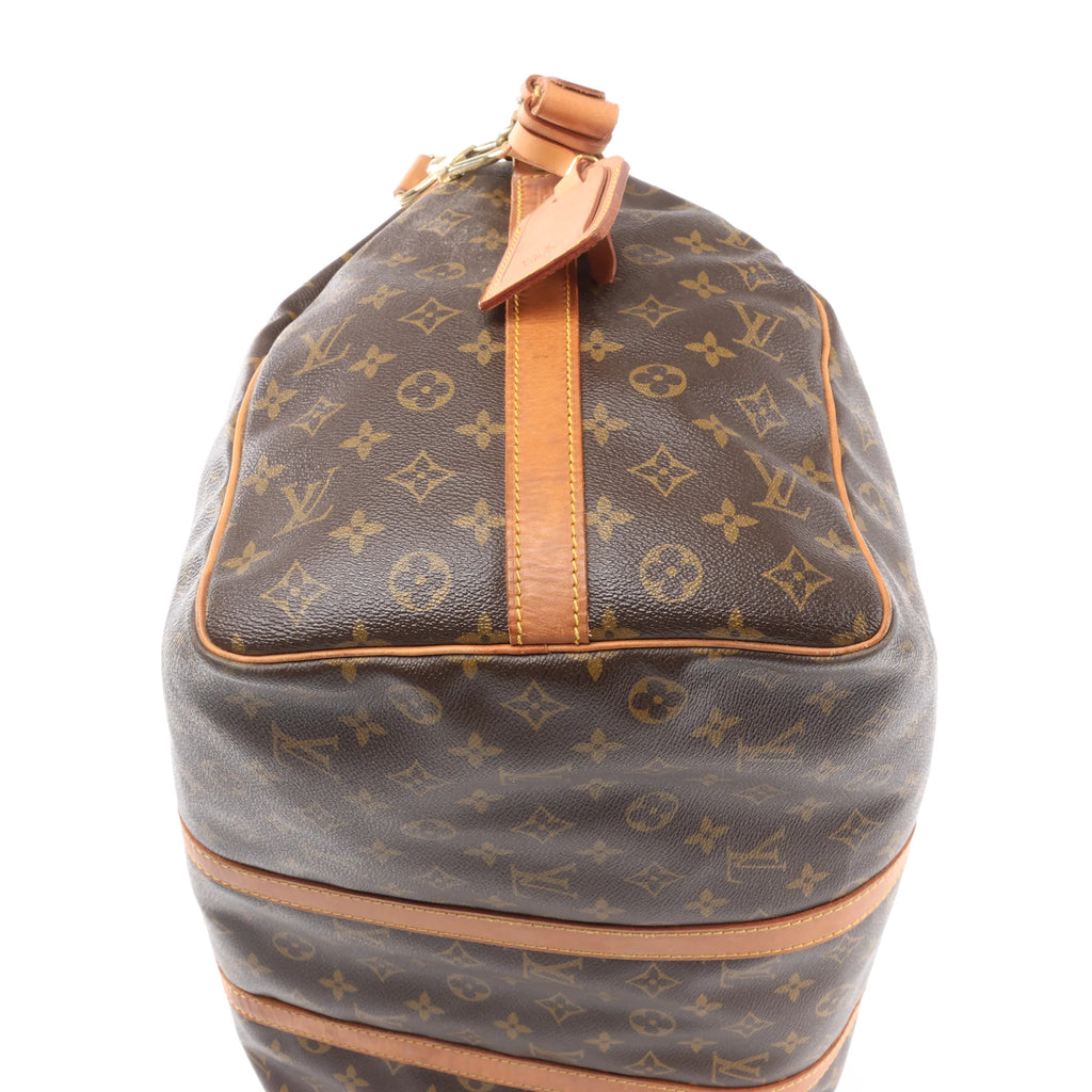 Louis Vuitton Keepall Bandoulière 50 Monogram Canvas Travel Bag in Brown M41416