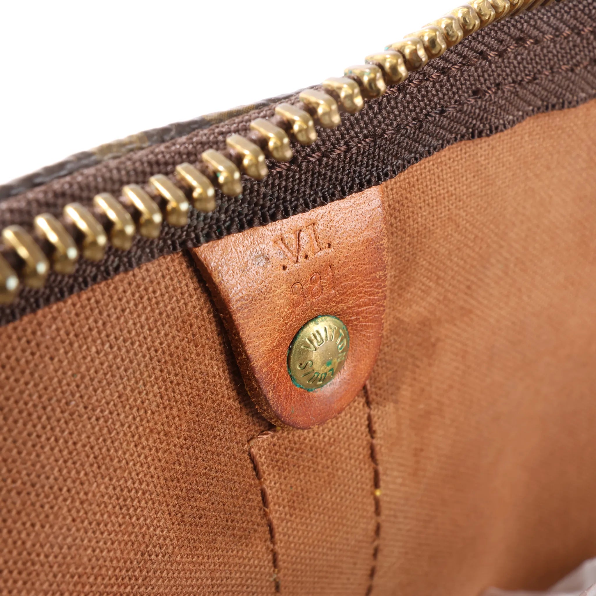 Louis Vuitton Keepall Bandoulière 50 Monogram Canvas Travel Bag in Brown M41416
