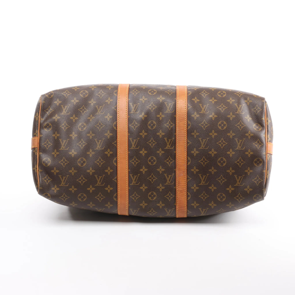 Louis Vuitton Keepall Bandoulière 50 Monogram Canvas Travel Bag in Brown M41416