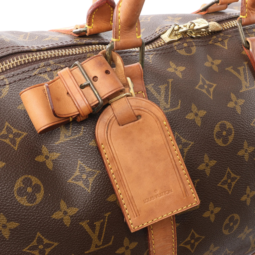 Louis Vuitton Keepall Bandoulière 50 Monogram Canvas Travel Bag in Brown M41416