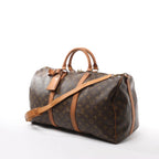 Louis Vuitton Keepall Bandoulière 50 Monogram Canvas Travel Bag in Brown M41416