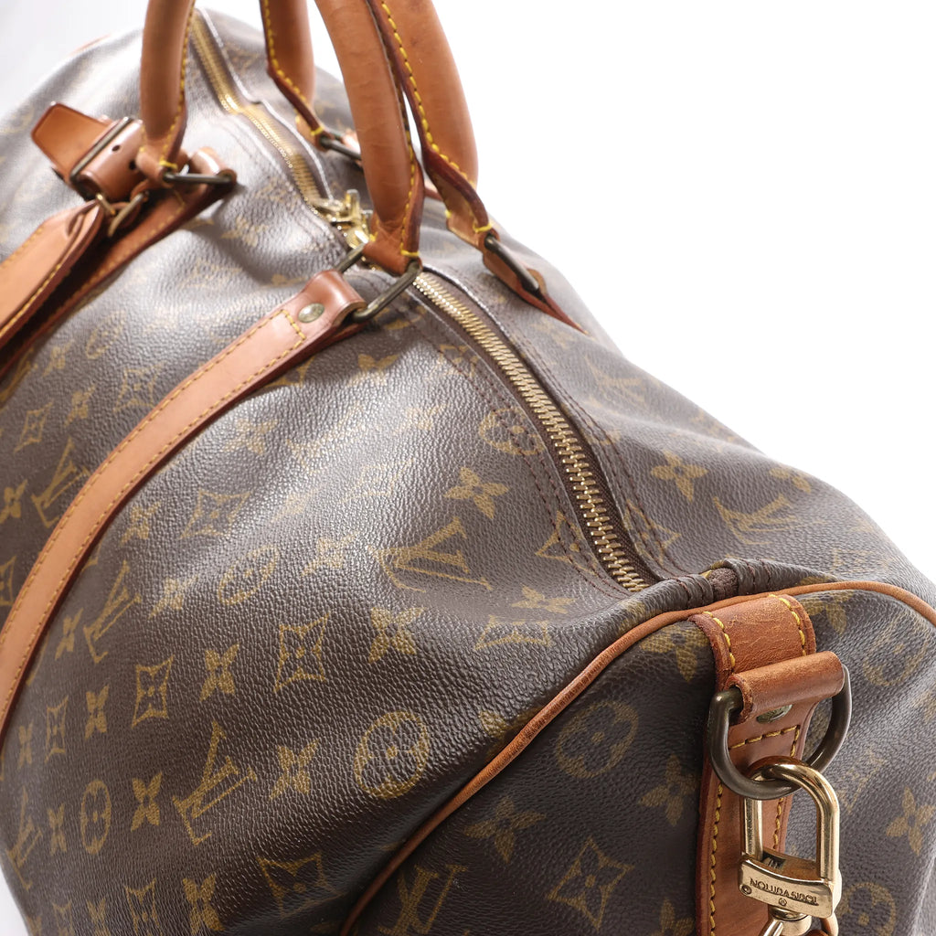 Louis Vuitton Keepall Bandoulière 50 Monogram Canvas Travel Bag in Brown M41416