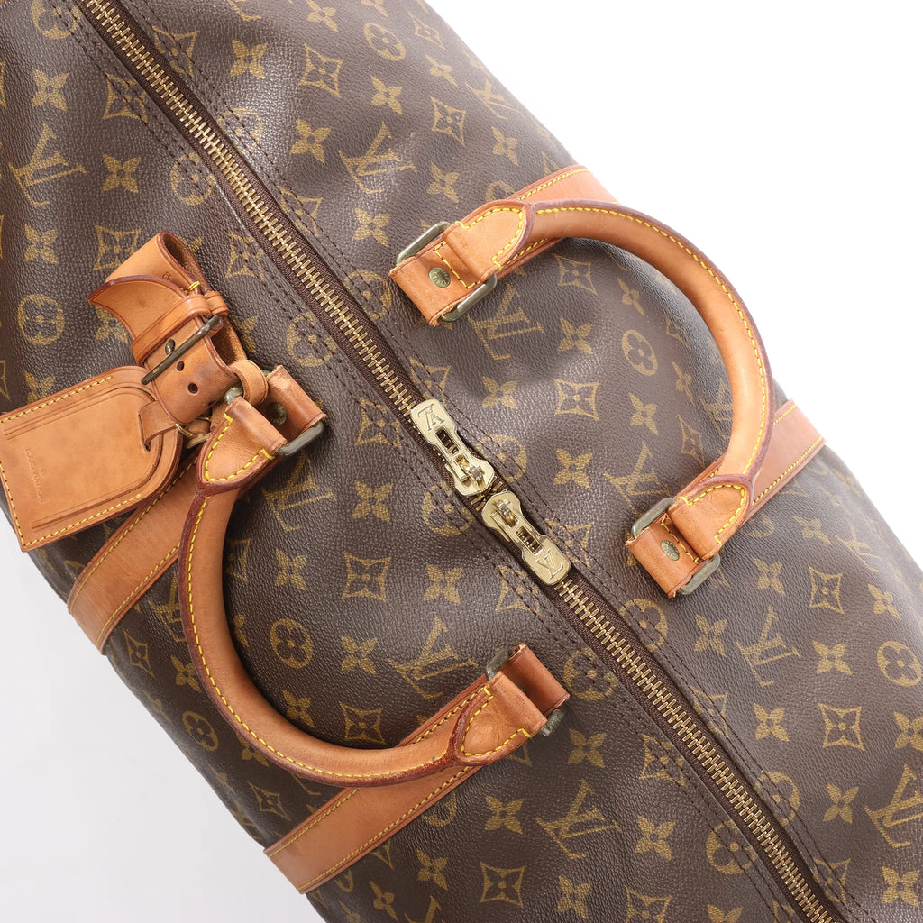 Louis Vuitton Keepall Bandoulière 50 Monogram Canvas Travel Bag in Brown M41416