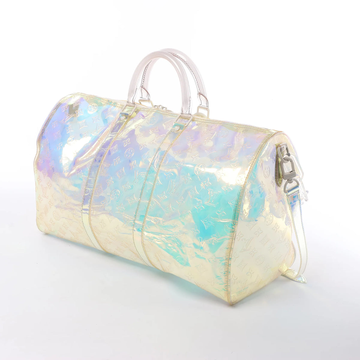 Louis Vuitton Keepall Bandoulière 50 Monogram Prism Travel Bag in Multicolor M53271