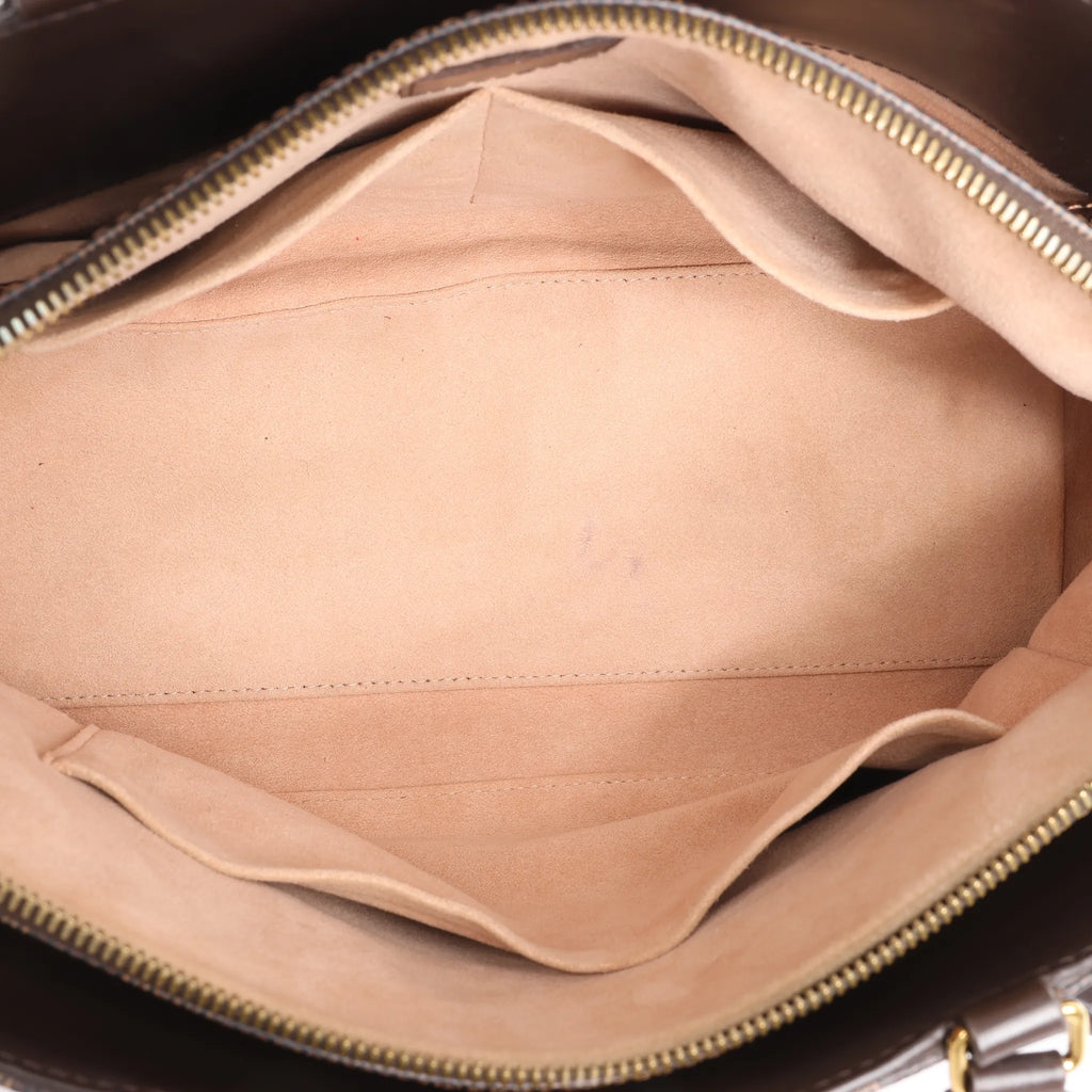 Louis Vuitton Kensington Bowling Damier Ebene 2Way Handbag in Brown N41505